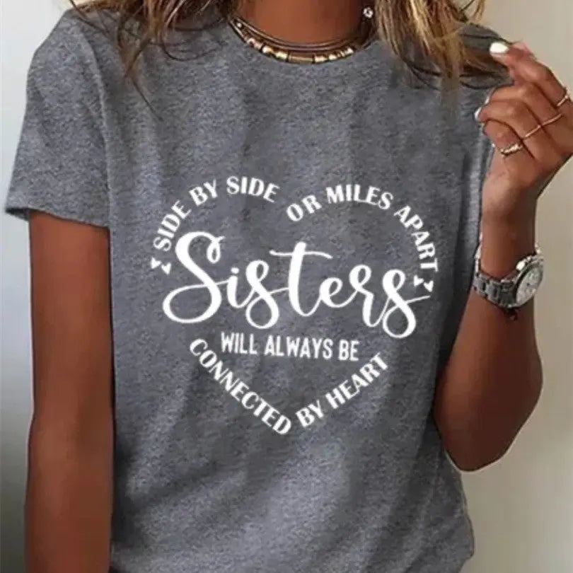 Printed T-shirt Casual Tops For Women null