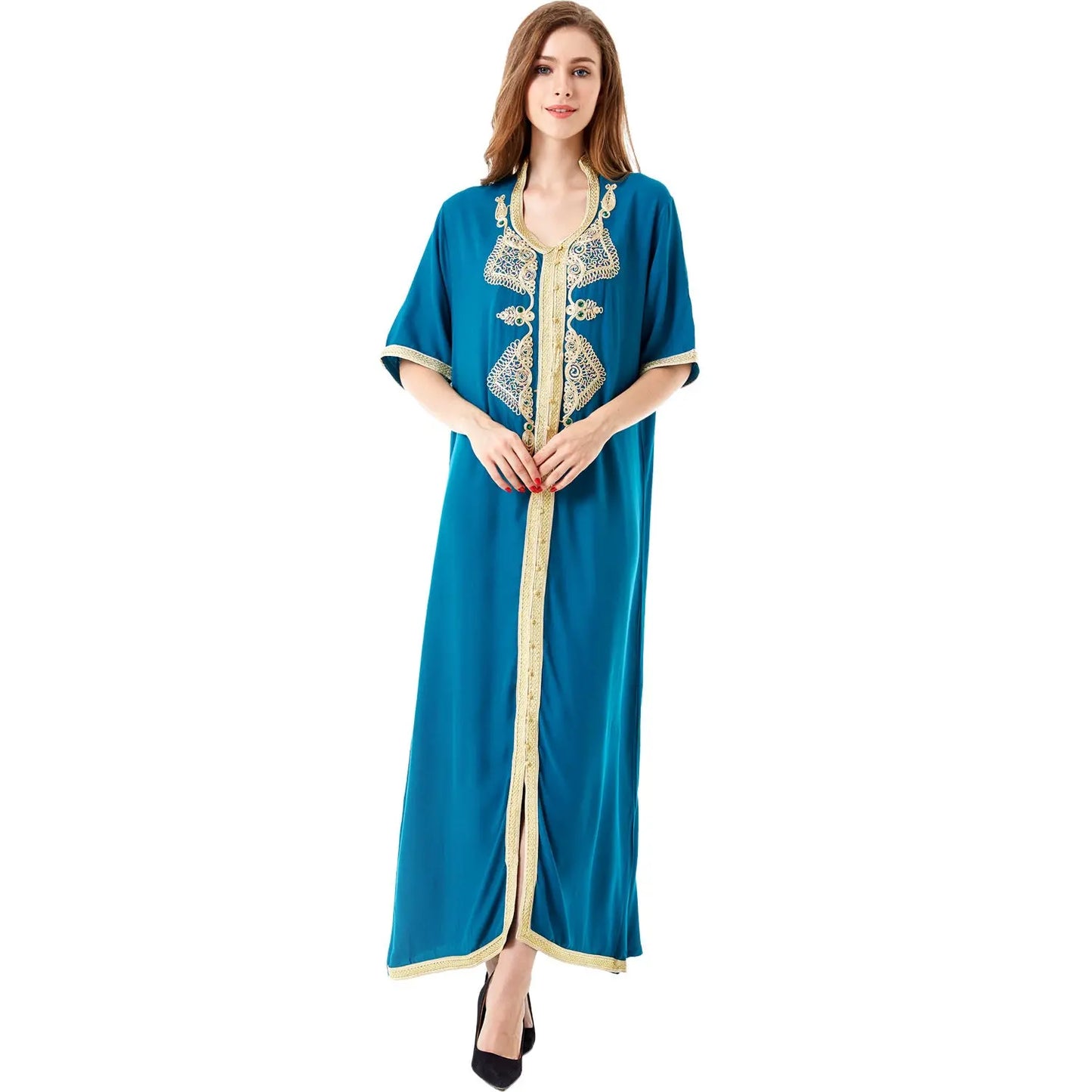 Muslim Embroidered Lace Dress Dress null