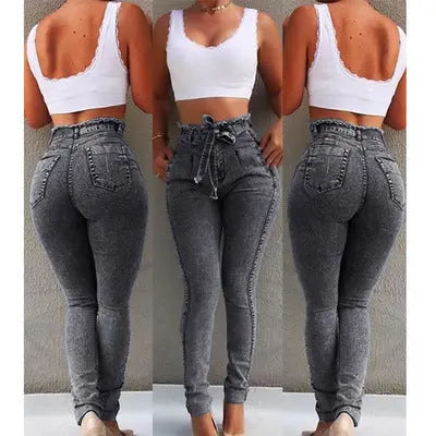 Fringed jeans null