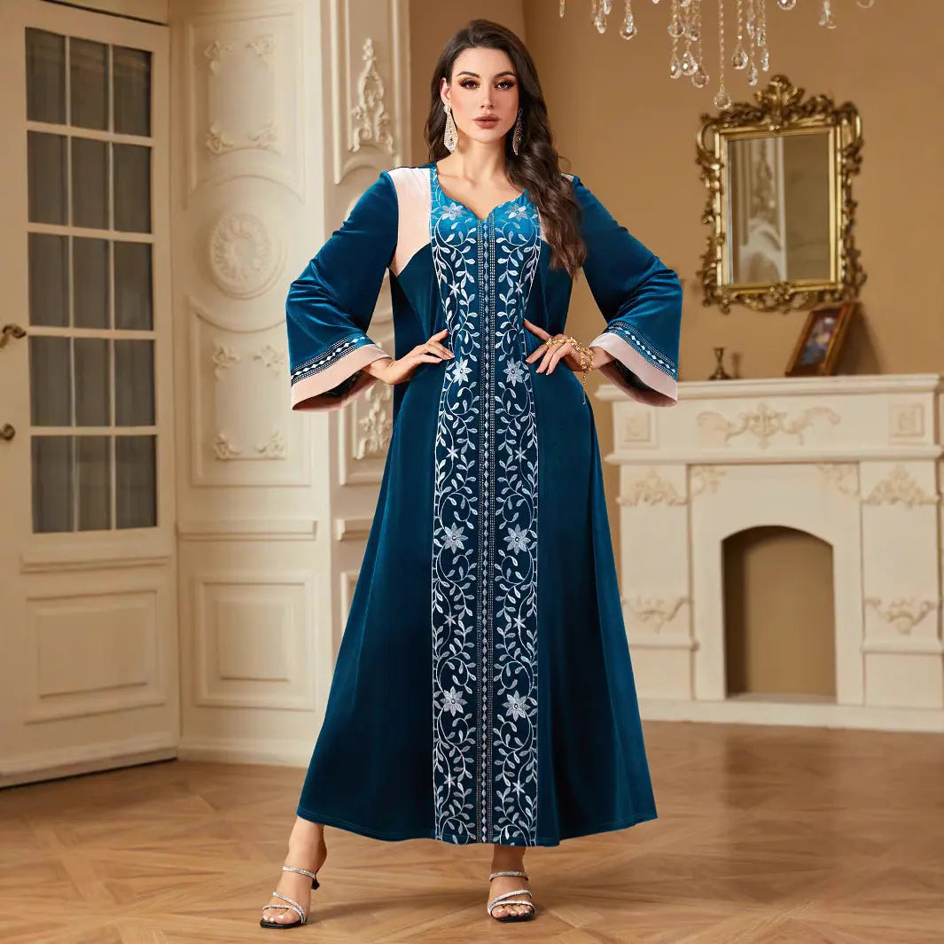 Middle East Women's Clothing Stitching Muslim Dress null