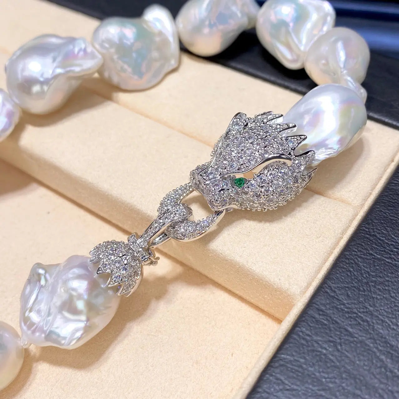 Natural Large Particle Baroque Freshwater Pearl Necklace For Women null