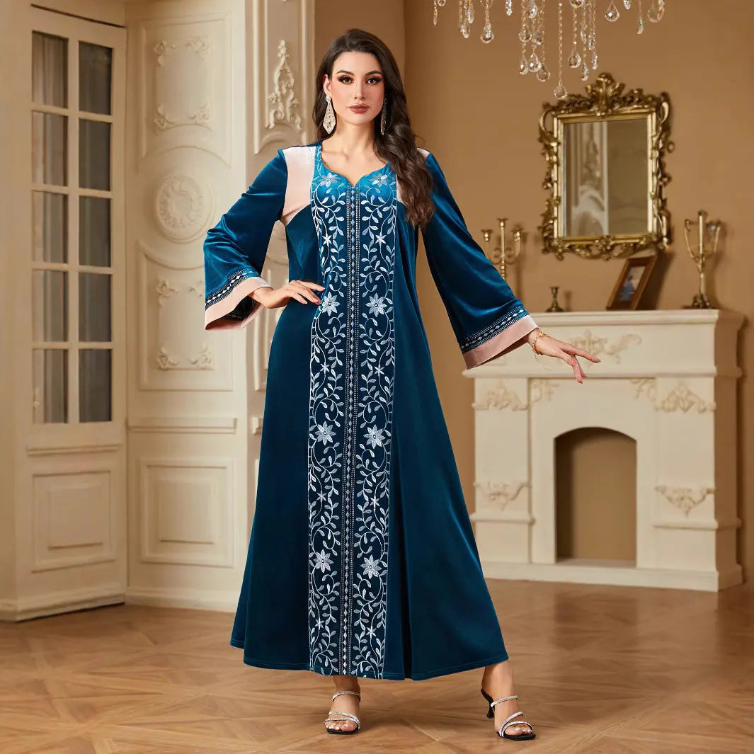 Middle East Women's Clothing Stitching Muslim Dress null