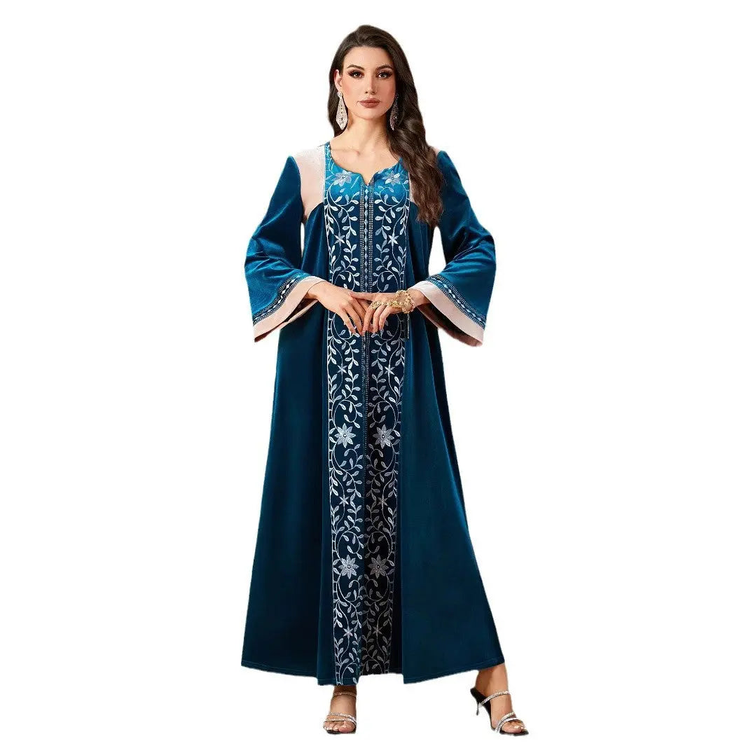 Middle East Women's Clothing Stitching Muslim Dress null