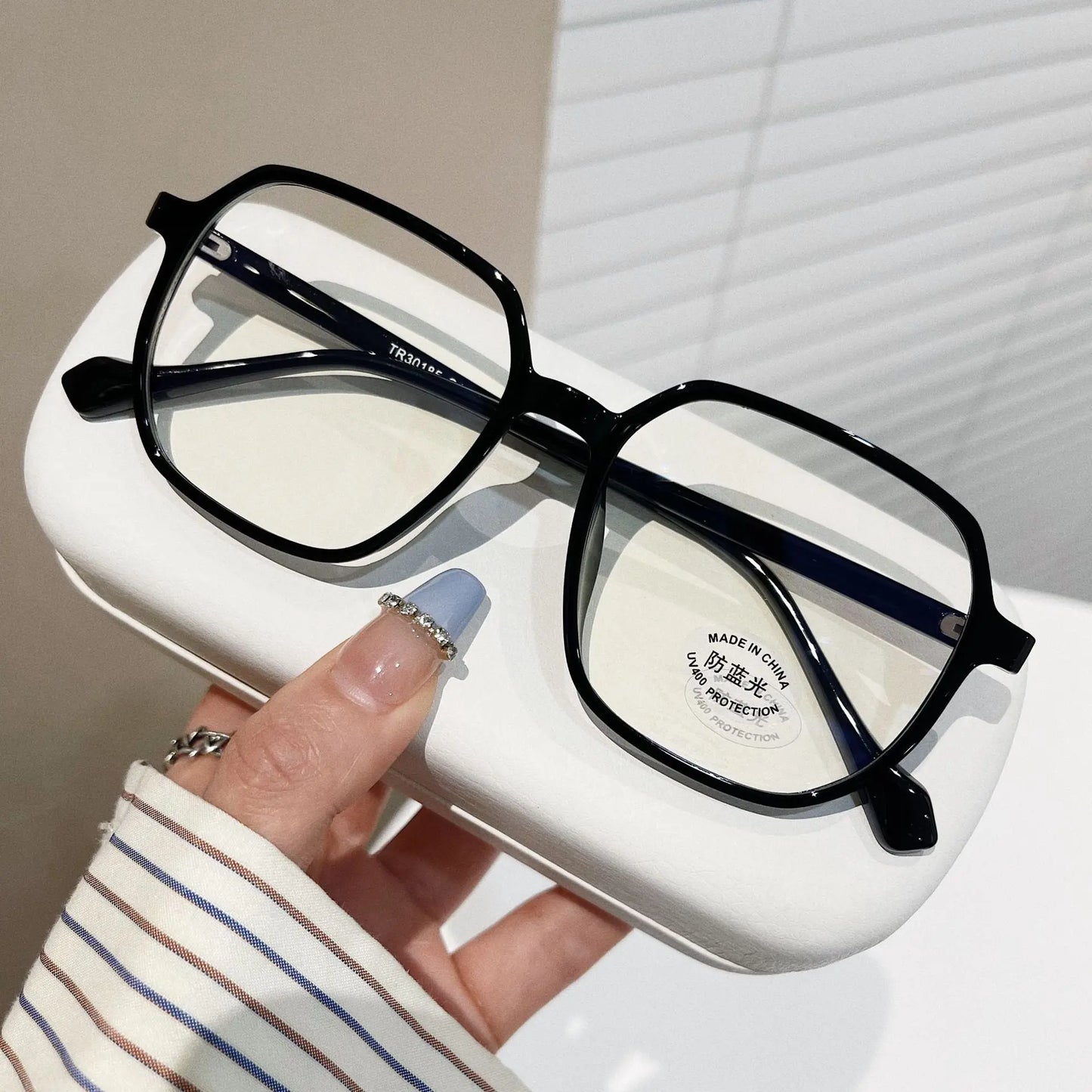 Square Concave Shape Myopia Glasses Rim Men And Women null