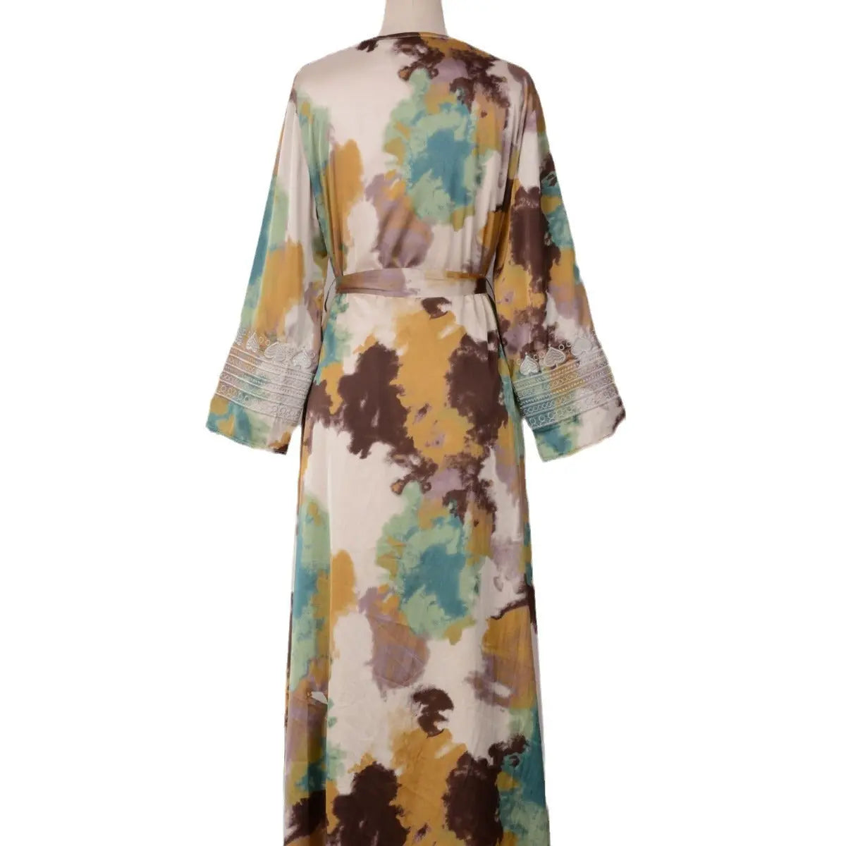 Women's Printed Embroidered Large Swing Muslim Dress null
