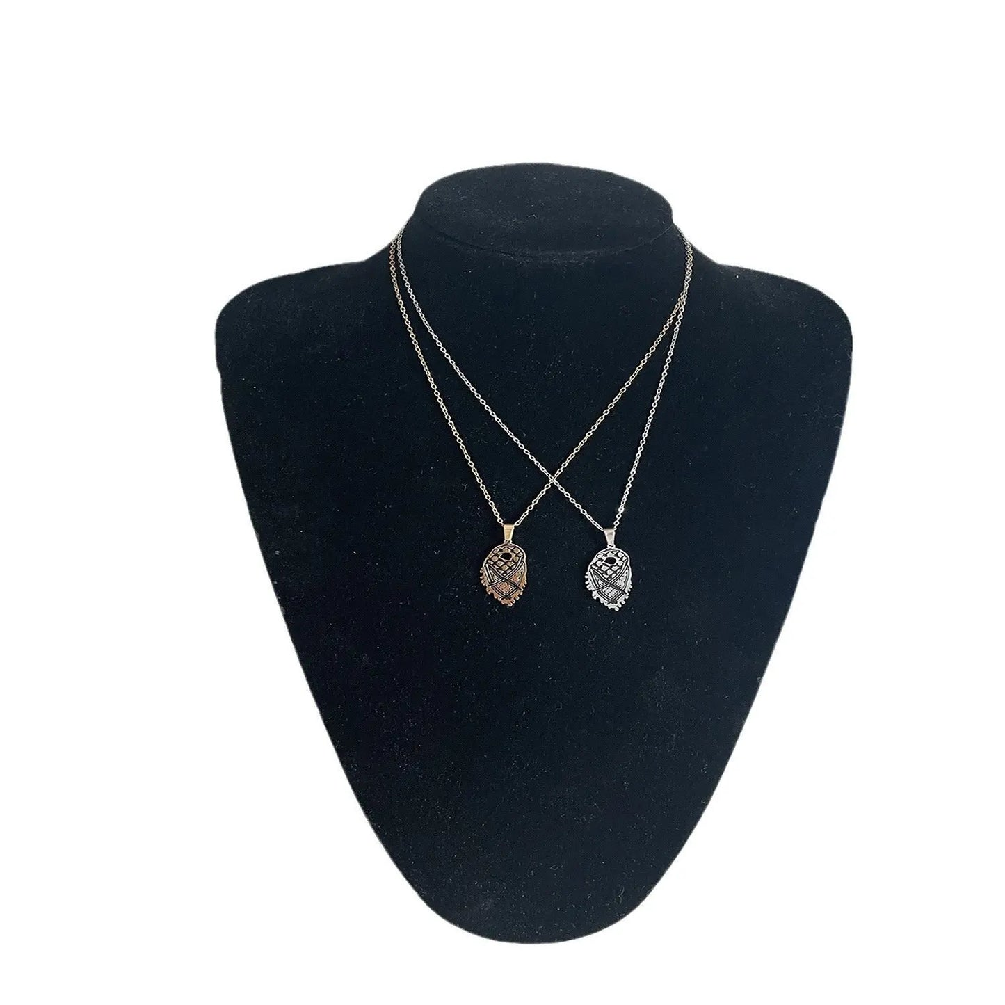 Stainless Steel Arab Palestine Gallery Fiya Scarf Necklace null