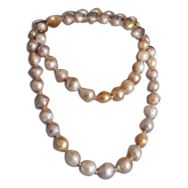 Pure Natural Oversized Pearl Long Necklace Personality Luxurious null