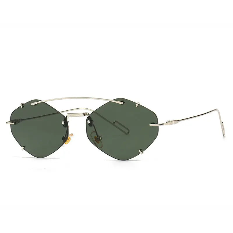 Metal Frameless Sun Glasses Women null