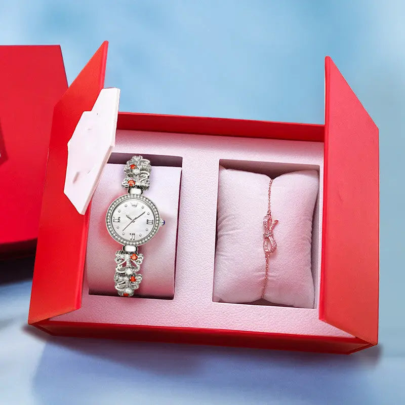 New Women's Premium Luxury Waterproof Bracelet Watch null
