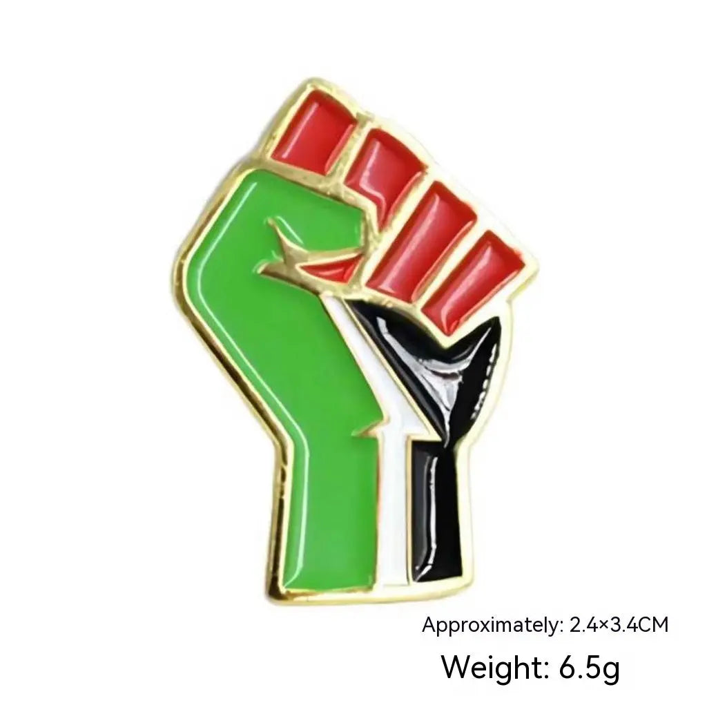 Fashion Simple Free Palestine Flag Brooch null