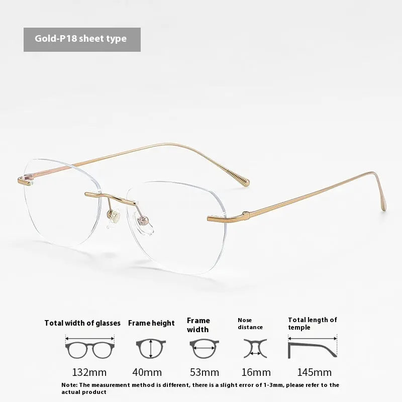 Fashion Graceful Personality Frameless Glasses Women null