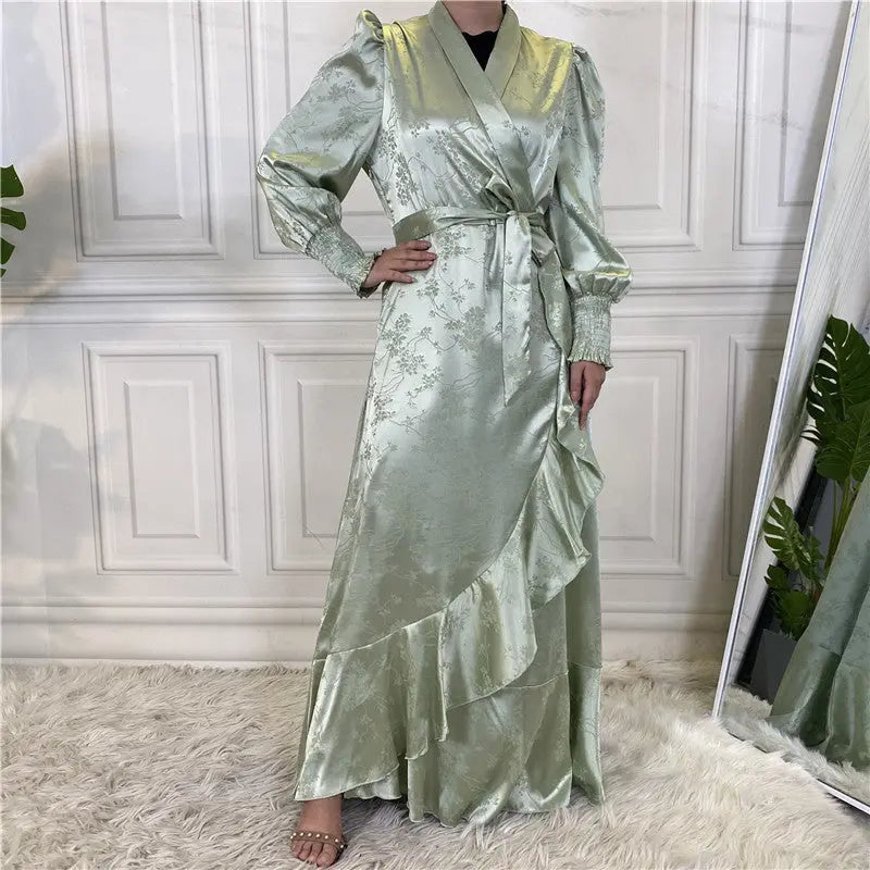 New Fashion Women's Clothing Patchwork Muslim Dress null