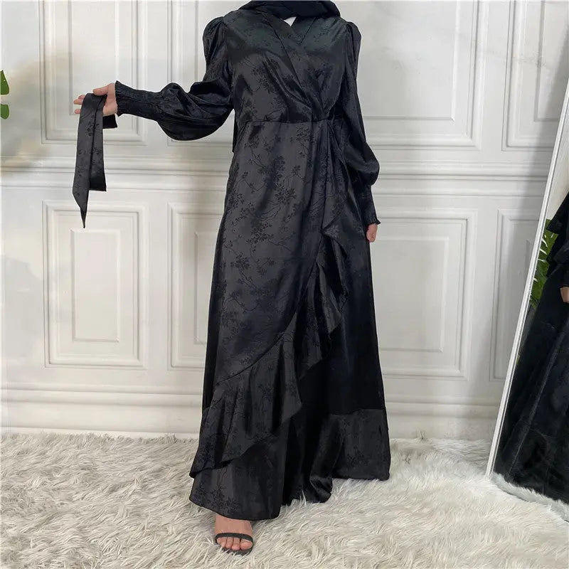 New Fashion Women's Clothing Patchwork Muslim Dress null