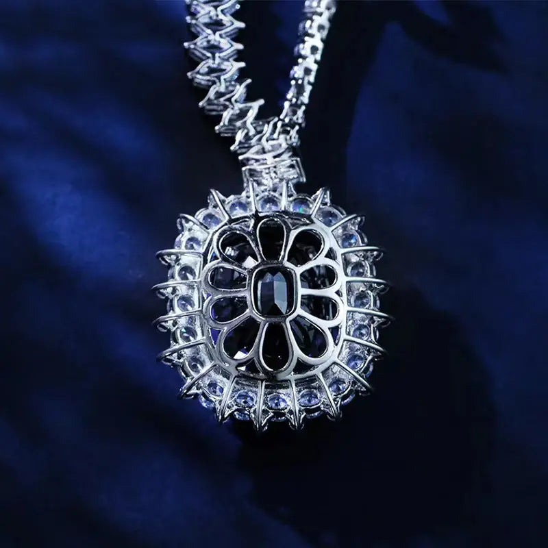 Women's Fashion Synthetic Sapphire Necklace - Nadastore