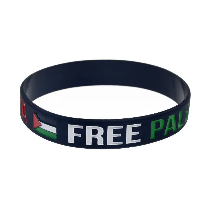 Palestine Flag Silicone Wristband Palestine Bracelet Gaza Gaza Palestine Bracelet null