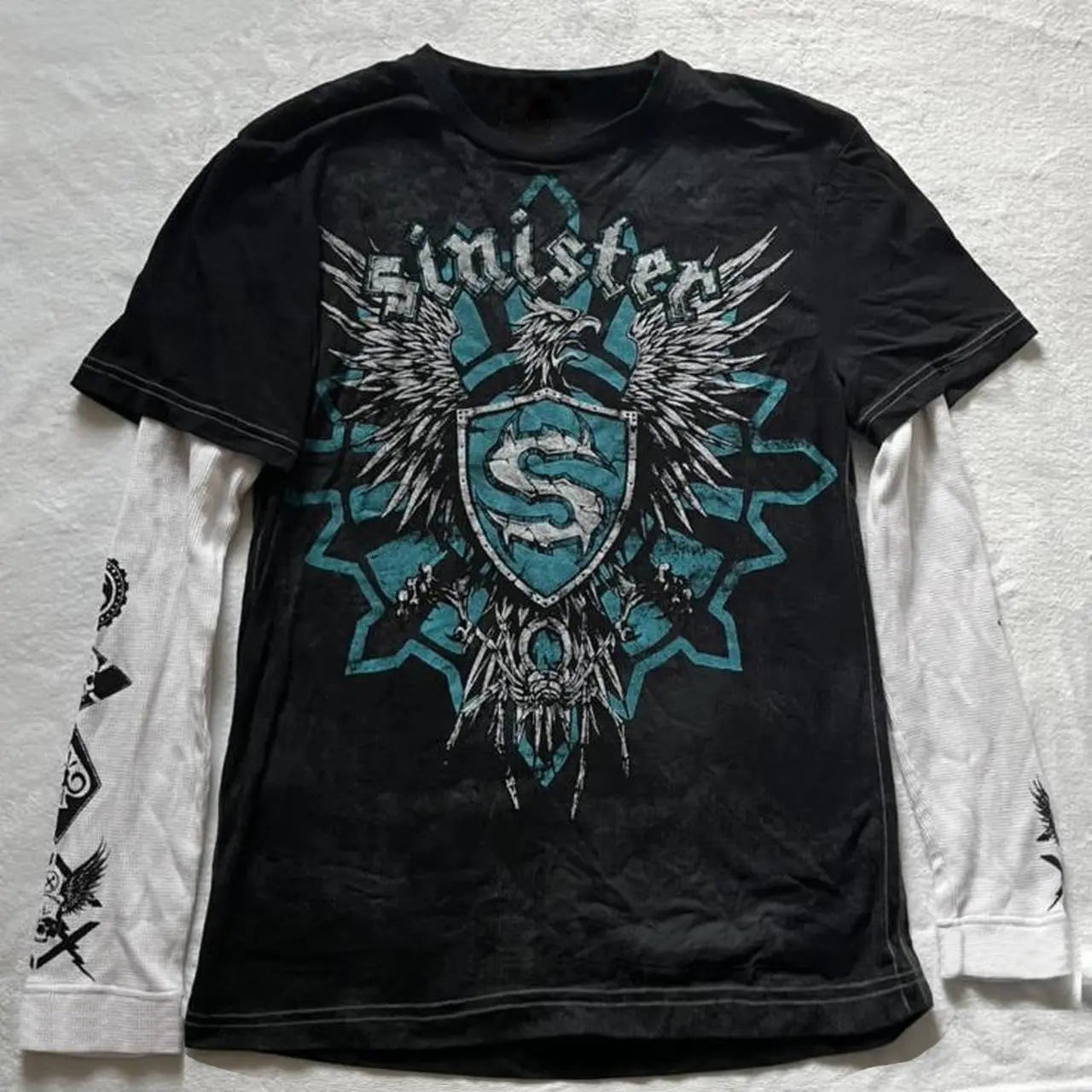 Gothic Tops Women Vintage Graphic Print Patchwork null