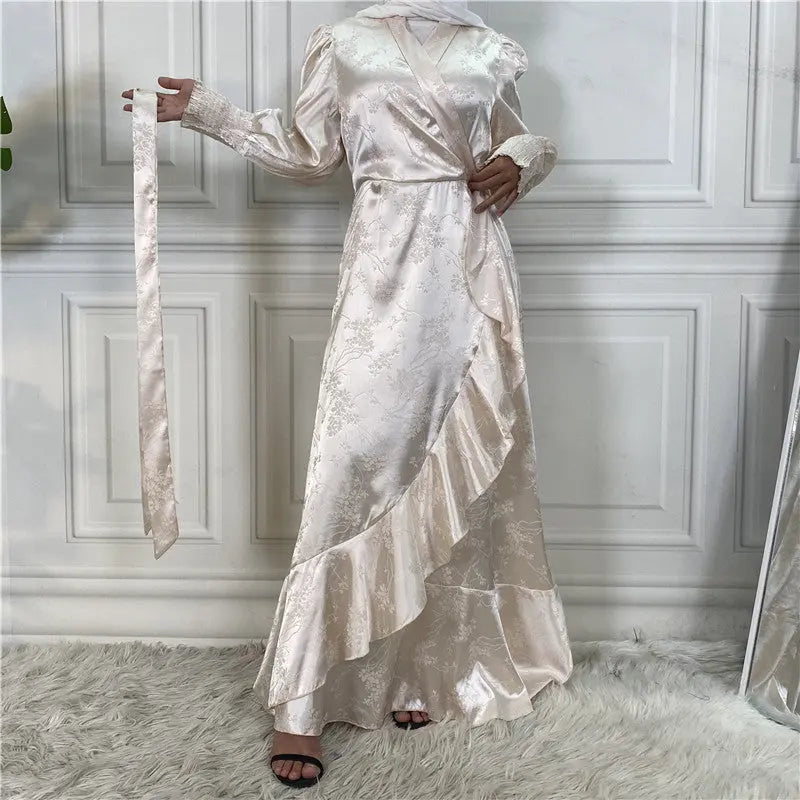 New Fashion Women's Clothing Patchwork Muslim Dress null