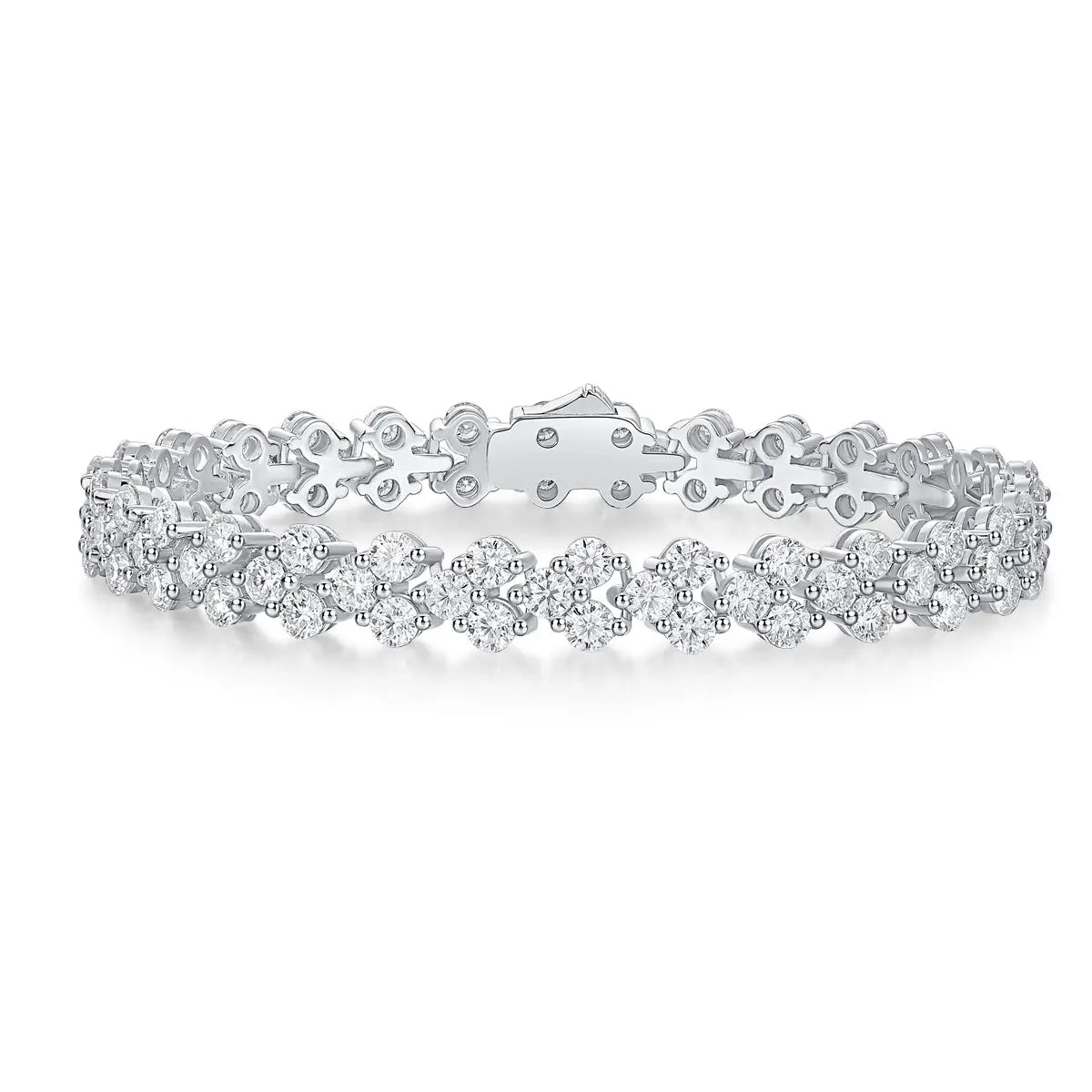 Kanong Luxury Fashion Mossan Diamond S925 Silver Bracelet null