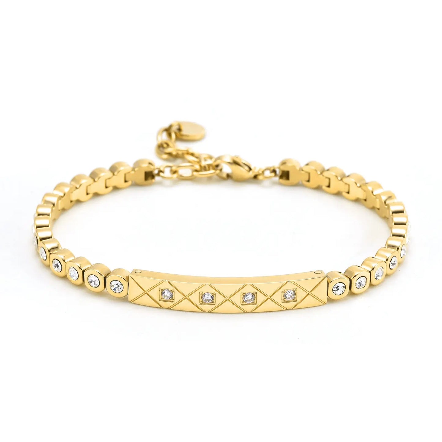 Light Luxury High-grade Diamond Chessboard Bracelet null