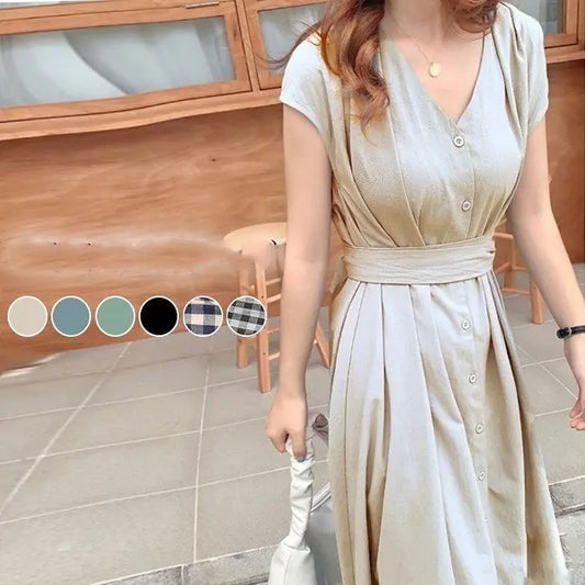 Loose and slimming long dresses null