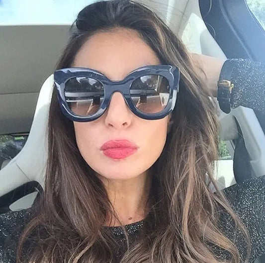 New Fashion Cat Eye Sunglasses Women Brand Designer Vintage Gradient Cat Eye Sun Glasses Shades For Women null