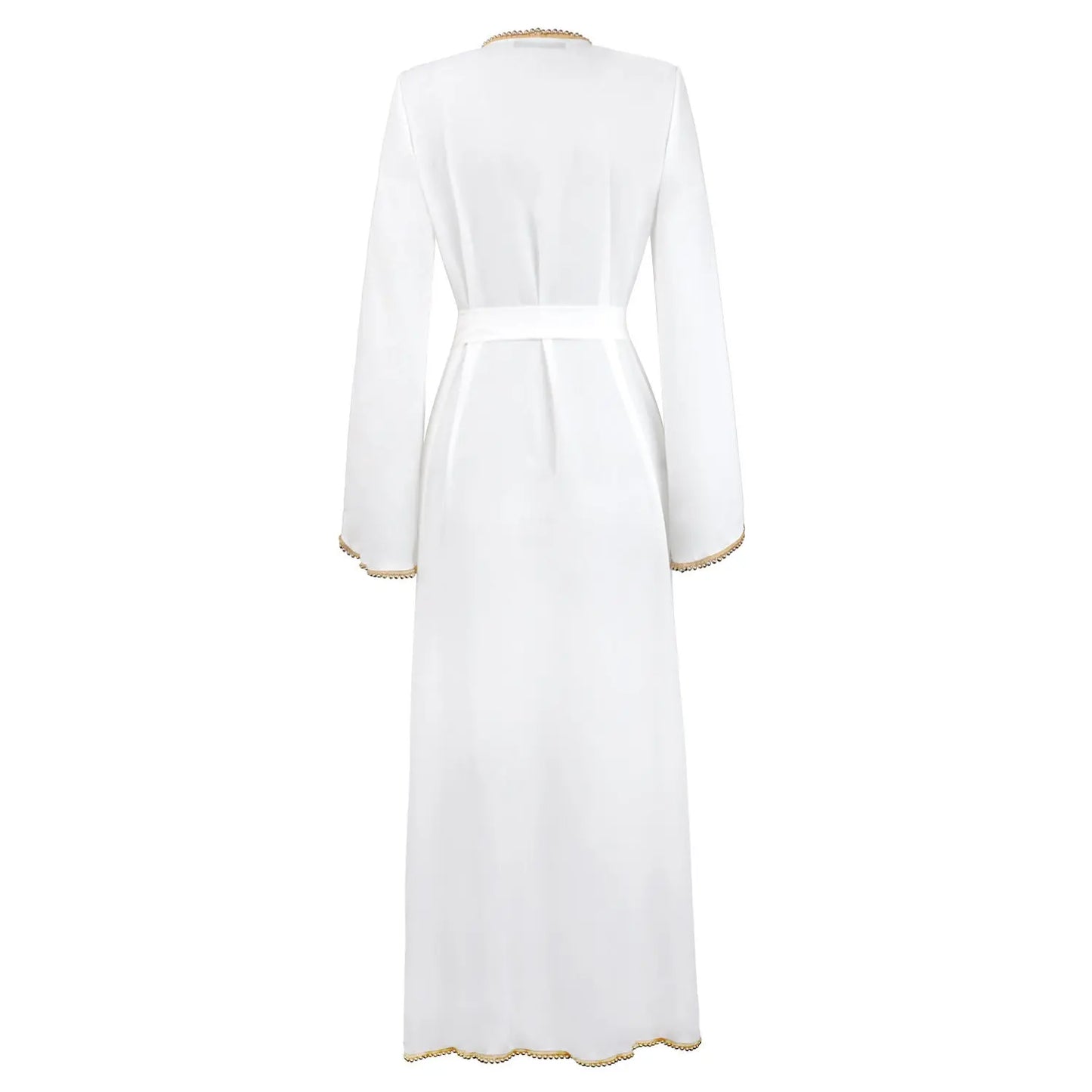 Bandage cardigan robe Muslim dress null