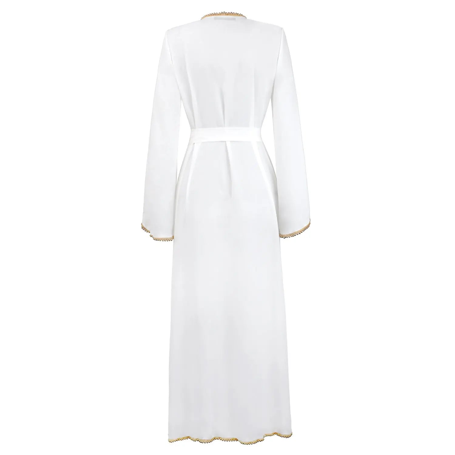 Bandage cardigan robe Muslim dress null
