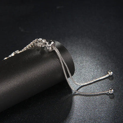 Light luxury micro-inlaid zircon bracelet null