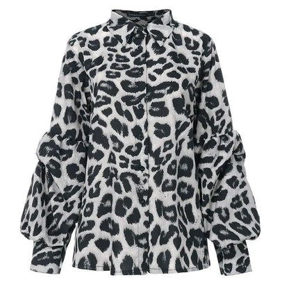 Women Sexy Leopard Print  Tops null