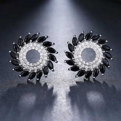 Bride's Zircon Earrings Women Luxury Dinner Gift null