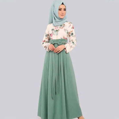 Muslim Print Dress Arab Hot Style null