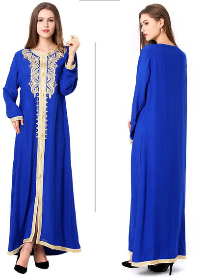 Muslim Embroidered Lace Dress Dress null