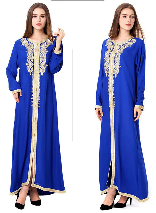 Muslim Embroidered Lace Dress Dress null