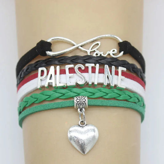 Infinity Love Palestine Bracelet Charm Palestine null