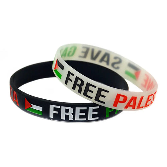 Palestine Flag Silicone Wristband Palestine Bracelet Gaza Gaza Palestine Bracelet null