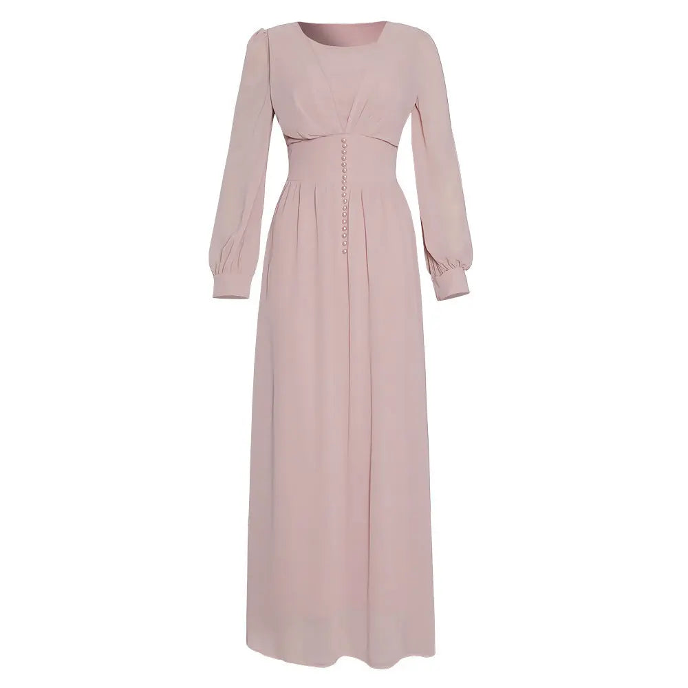 Muslim Women's Clothing Long Sleeve Chiffon Dress null