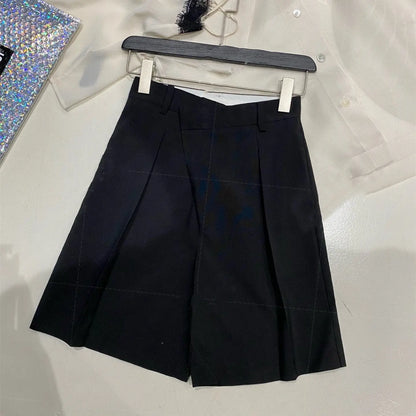 Bermuda Shorts Suit Diagonal Placket Shorts Shorts null