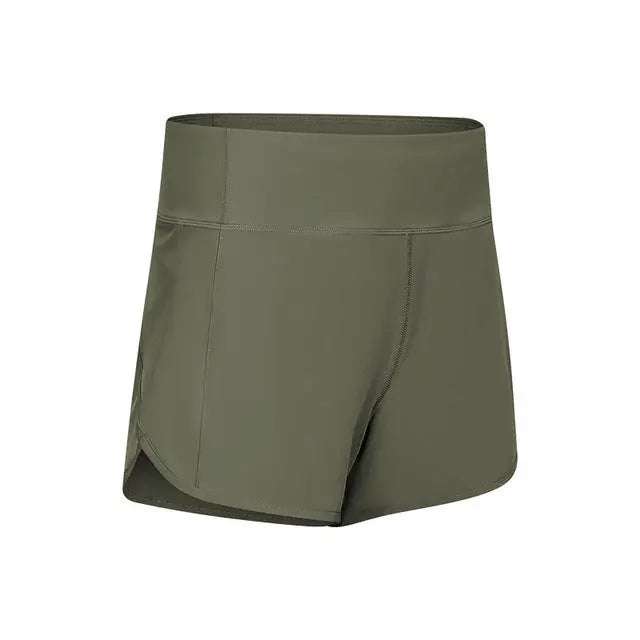 Women's Yoga Shorts Back Zip Pocket Sports Shorts null