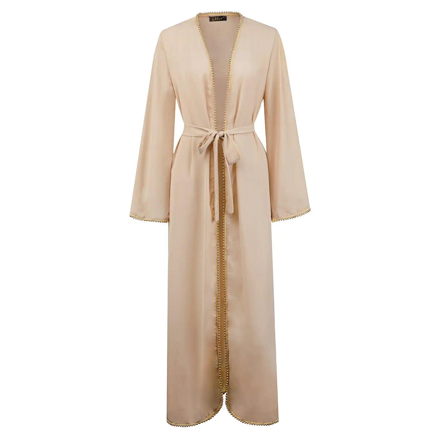 Bandage cardigan robe Muslim dress null