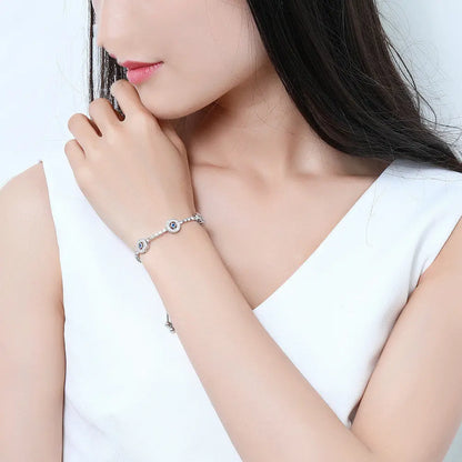 Light luxury micro-inlaid zircon bracelet null