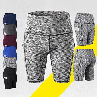 High waist yoga shorts fitness shorts null