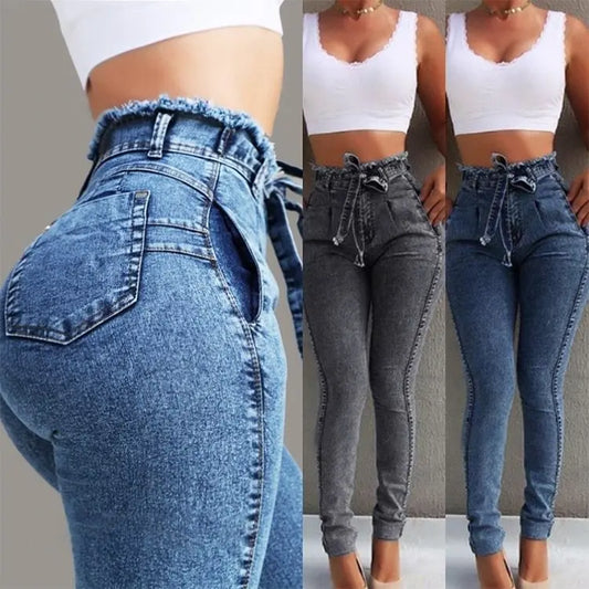 Fringed jeans null
