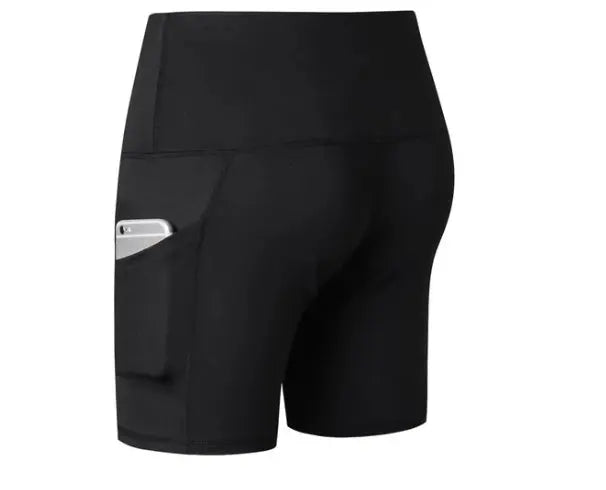 Three-point yoga shorts null