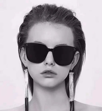 Rectangle Sunglasses Women Rimless Square Sun Glasses null