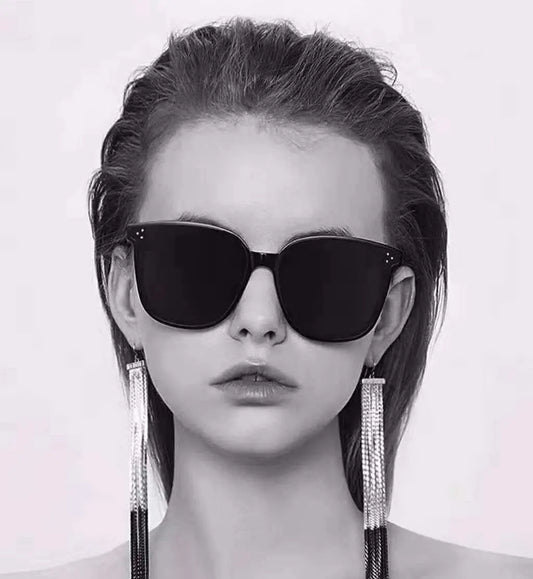 Rectangle Sunglasses Women Rimless Square Sun Glasses null