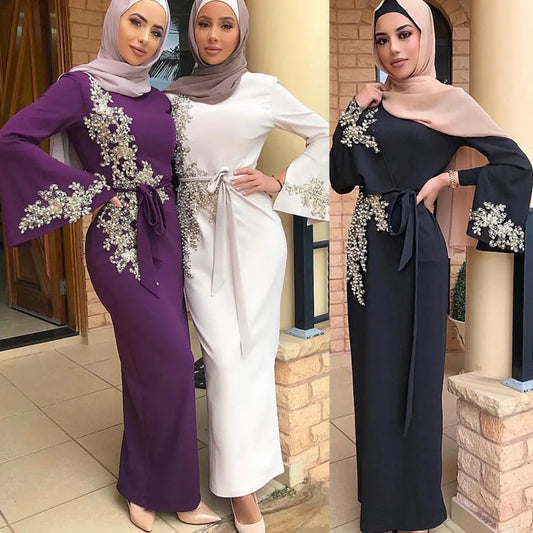 Muslim embroidered dress null