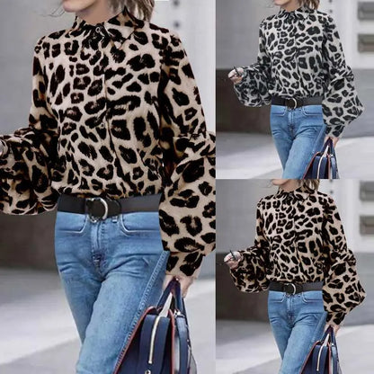 Women Sexy Leopard Print  Tops null