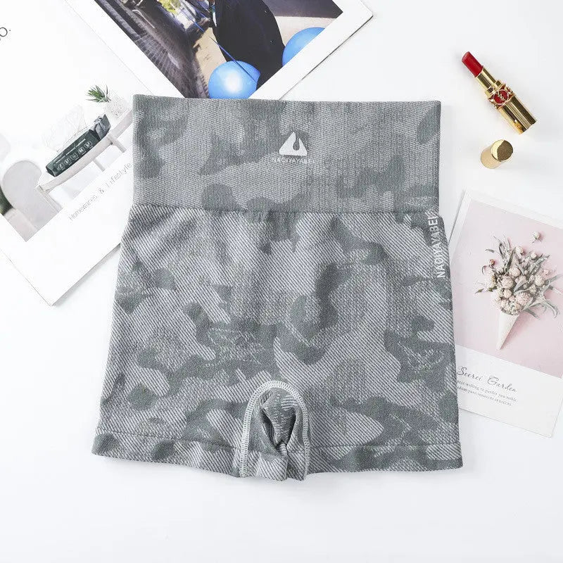 Print Gym Yoga Shorts Soft Workout Yoga Running Shorts Summer null