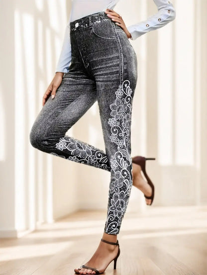 Women's Printed Jeans null