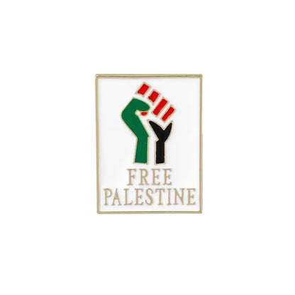 Fashion Simple Free Palestine Flag Brooch null